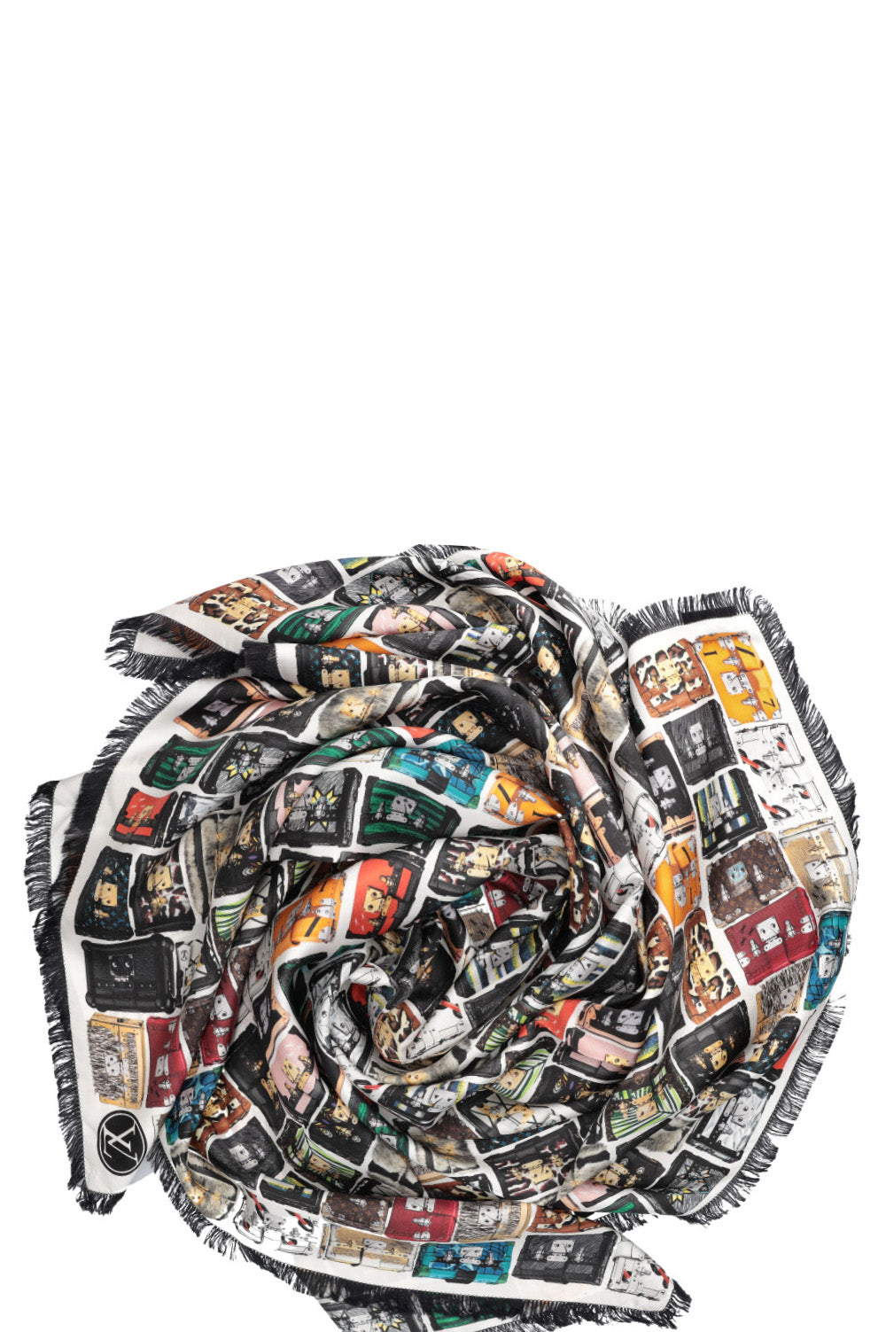 Louis Vuitton  Scarf Tribute to Petite Malle Silk Multicolor