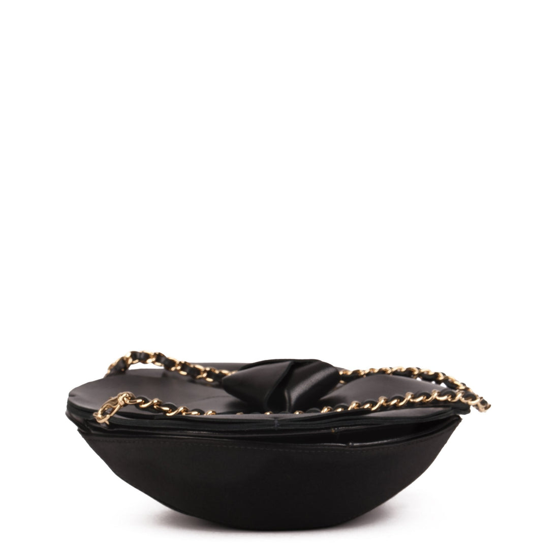 Chanel Black Lambskin Camellia Clutch-on-Chain COC Top Handle Bag