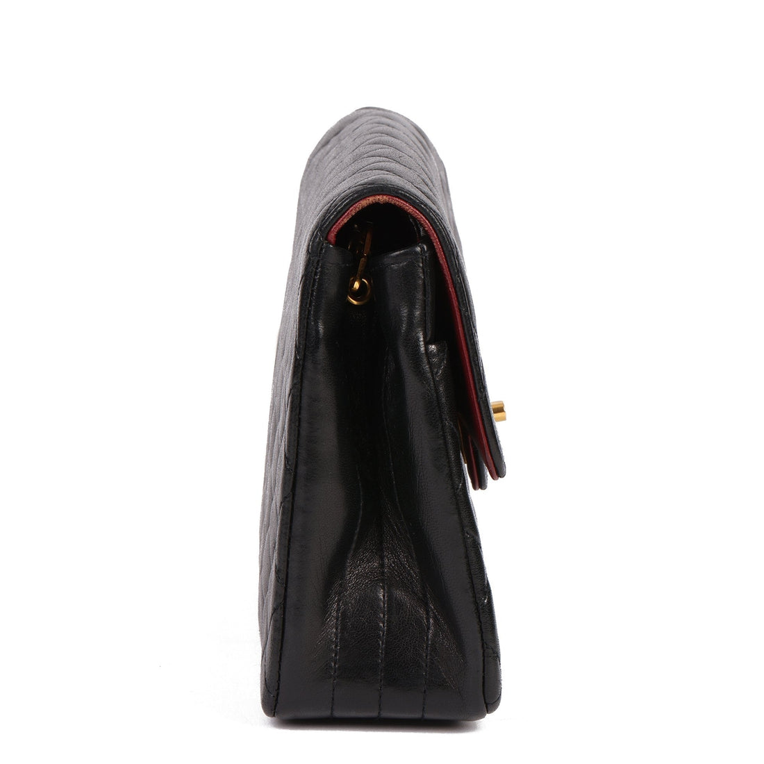 Chanel Black Quilted Lambskin Vintage Mini Classic Single Flap Bag