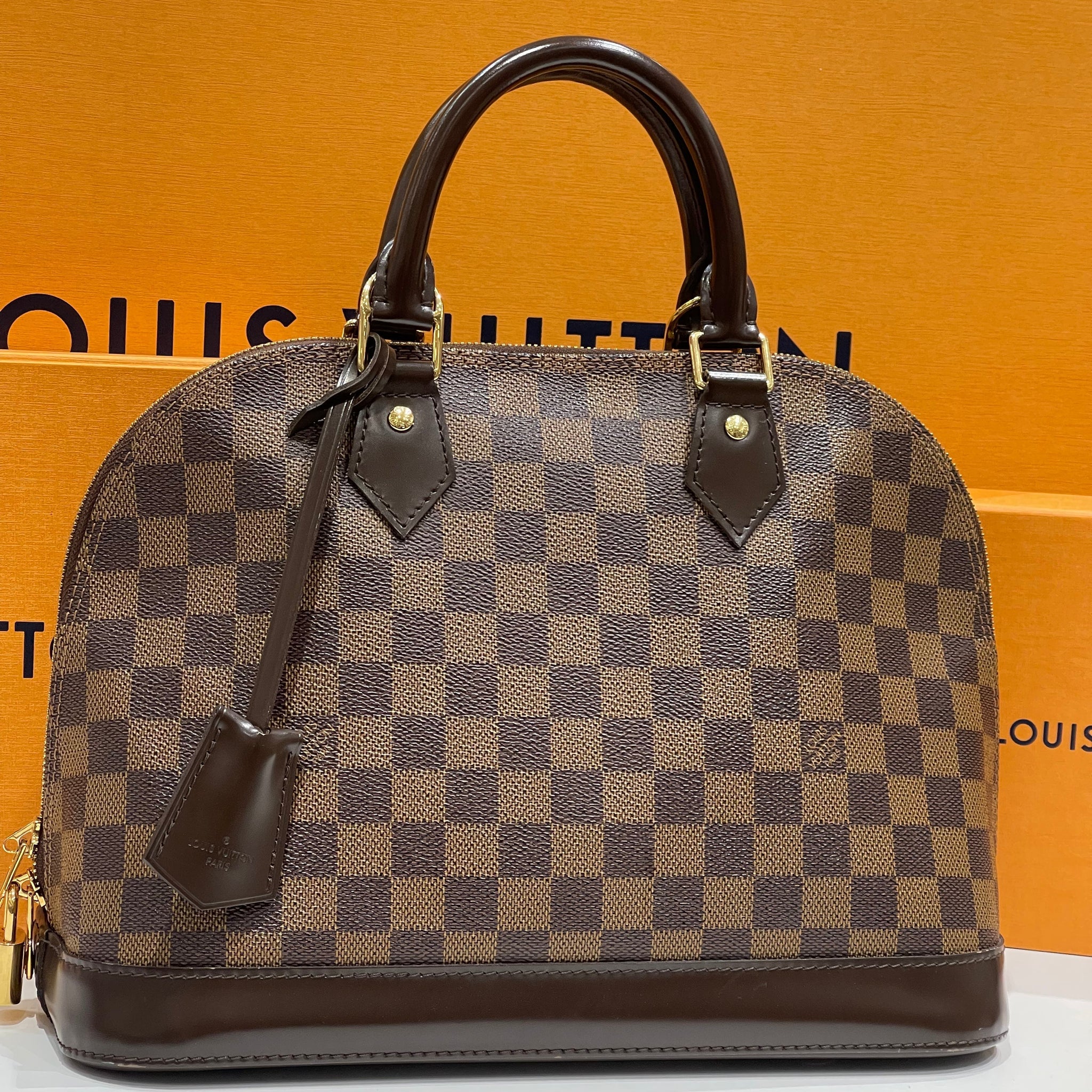 Louis Vuitton - Sac Alma PM damier ébène