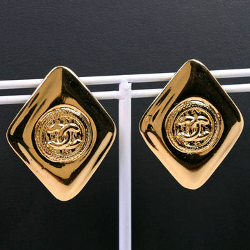 ?Suale  OFF?Chanel CHANEL Earring Coco G  Gold Square  18.5g  ?Supersale? A Ranked Earring    & Buy