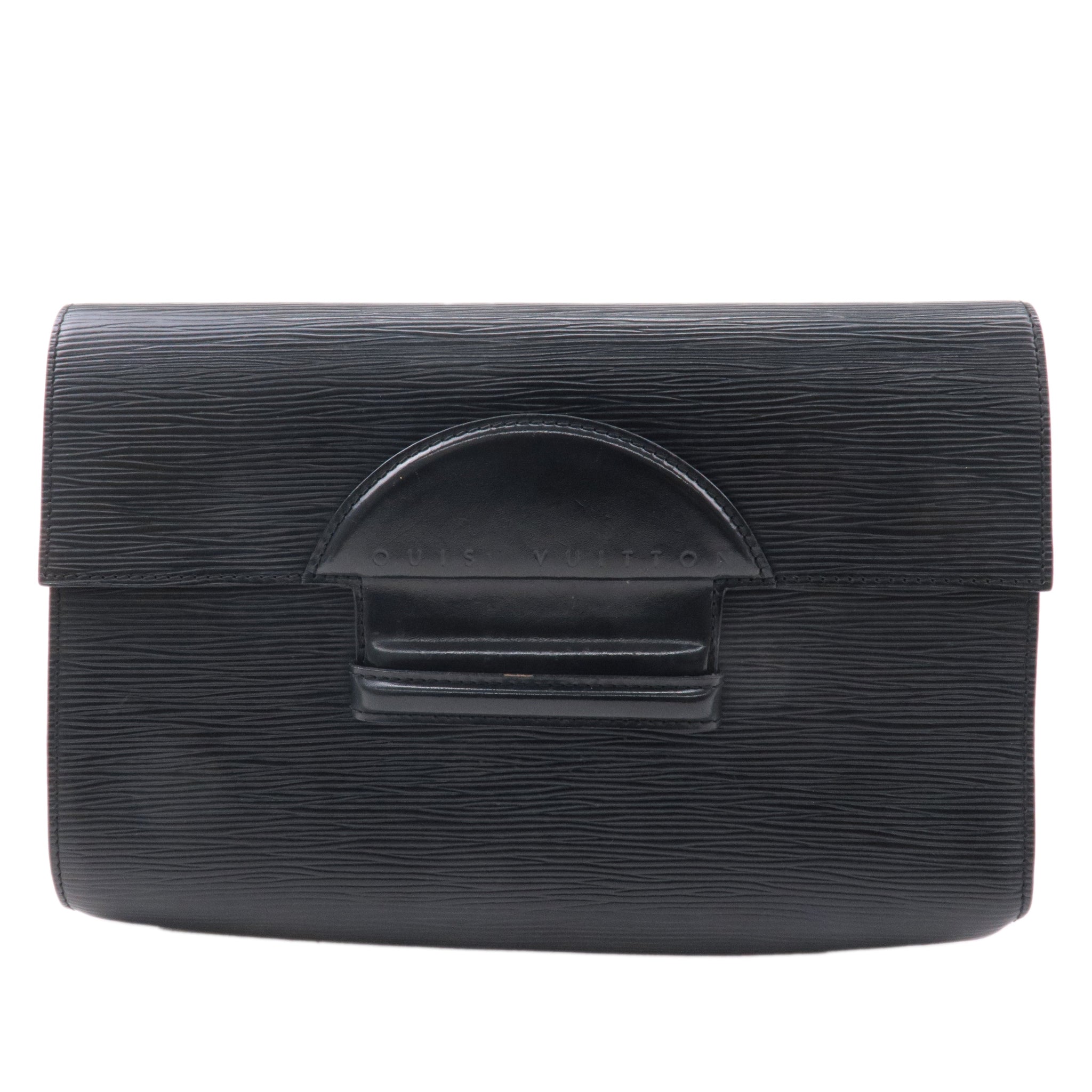 Louis Vuitton Epi Leather Chaillot Clutch Bag Black Noir M52542