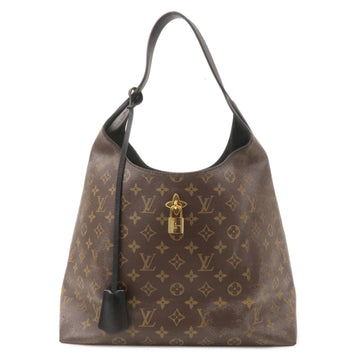 Louis Vuitton Monogram Flower Hobo Shoulder Bag Brown M43545