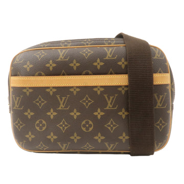 Louis Vuitton Monogram Reporter PM Shoulder Bag Brown M45254