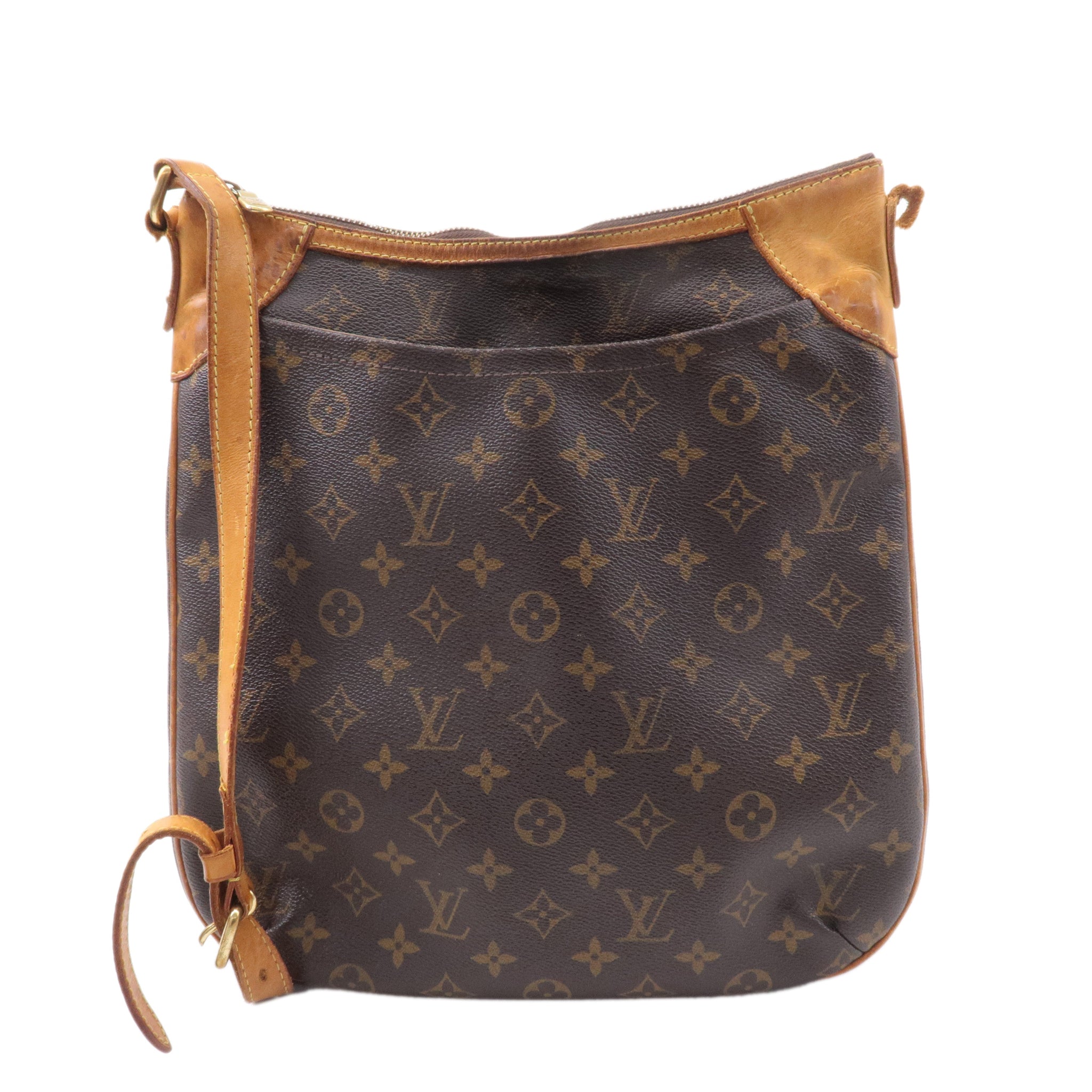 Louis Vuitton Monogram Odeon MM Shoulder Bag Brown M56389