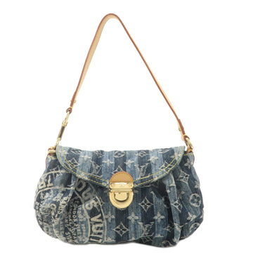 Louis Vuitton Monogram Denim Mini Pleaty Raye Shoulder Bag M95333