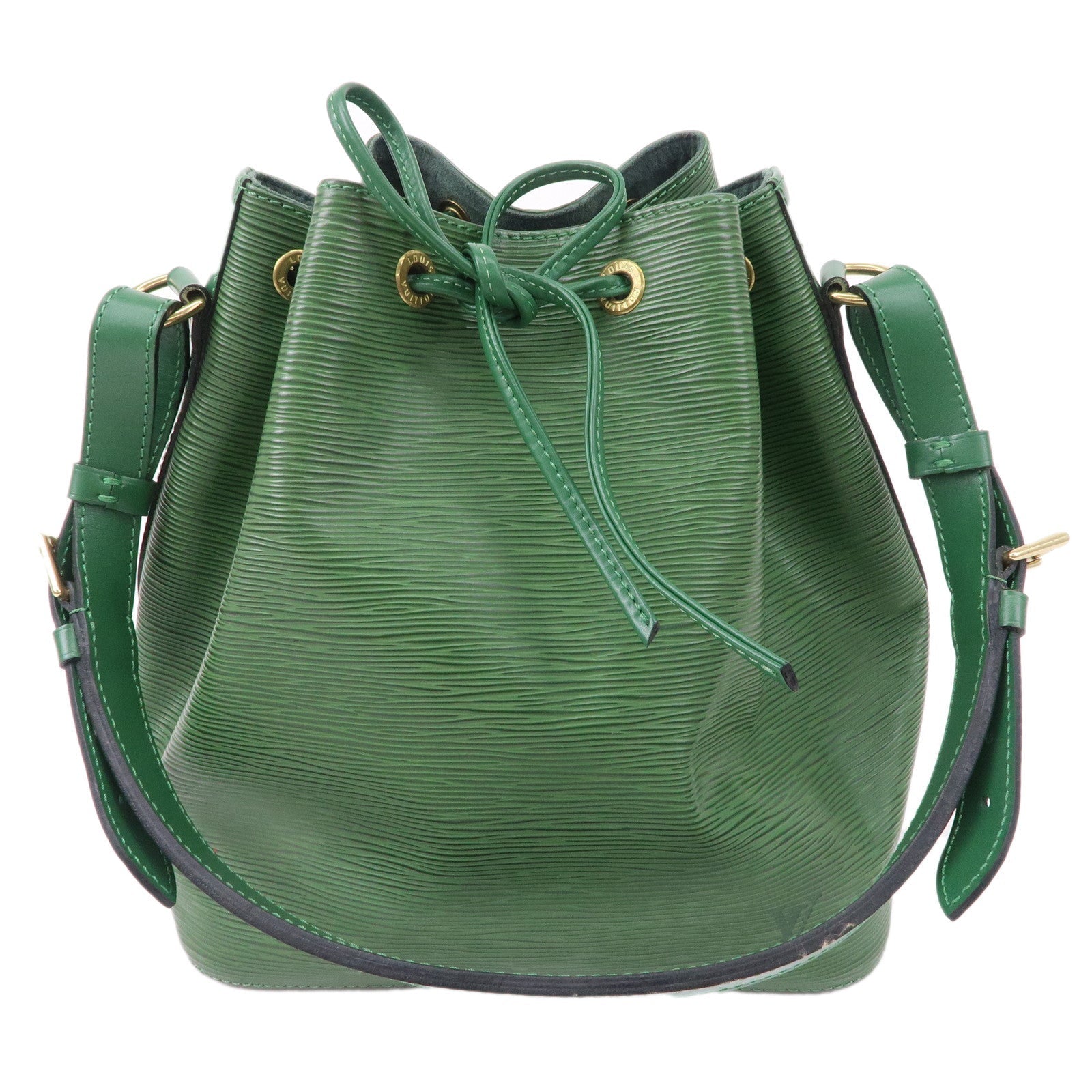 Louis Vuitton Epi Petit Noe Leather Shoulder Bag Green M44104