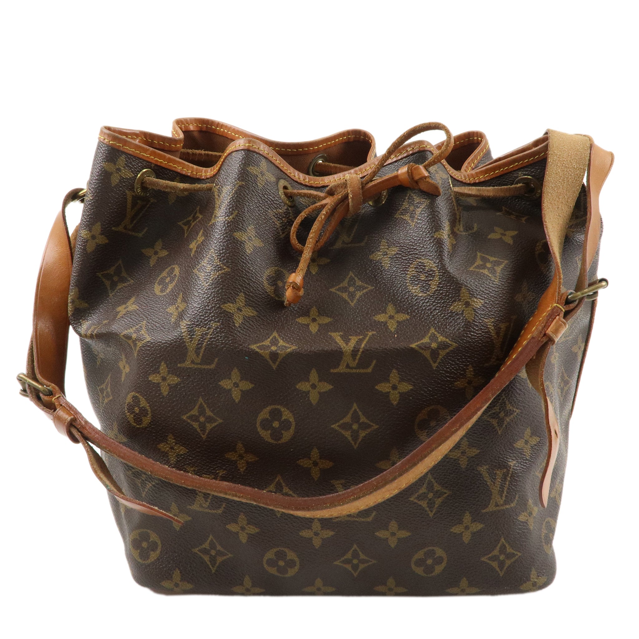 Louis Vuitton Monogram Petit Noe Shoulder Bag Brown M42226