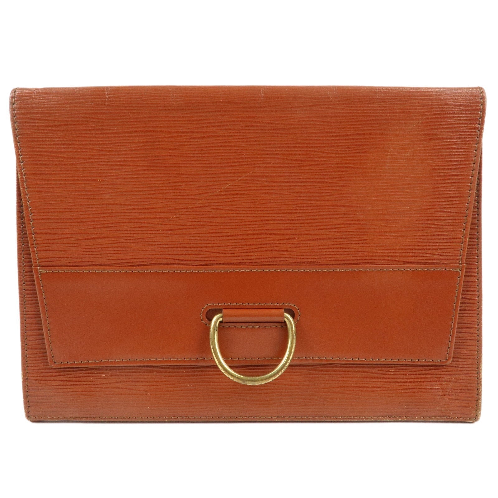 Louis Vuitton Epi Iena 28 Clutch Bag Kenya Brown 881VI