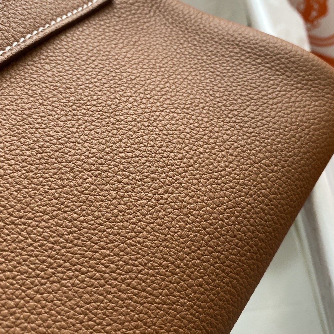 HM Shoulder Kelly CK37 Brown For Womtlm Gold Color Hardware 16.5in/42cm