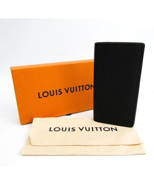 Louis Vuitton Circle signature Brazza Wallet Epi Leather Noir