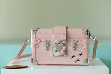 LV Petite Malle Epi Light Pink For Women,  Shoulder And Crossbody Bags 7.9in/20cm LV 