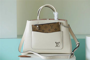 LV Marelle Tote MM Epi White For Womtlm, Womtlm’s Handbags, Shoulder And Crossbody Bags 11.8in/30cm LV