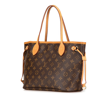 Brown Louis Vuitton Monogram Neverfull PM Tote Bag