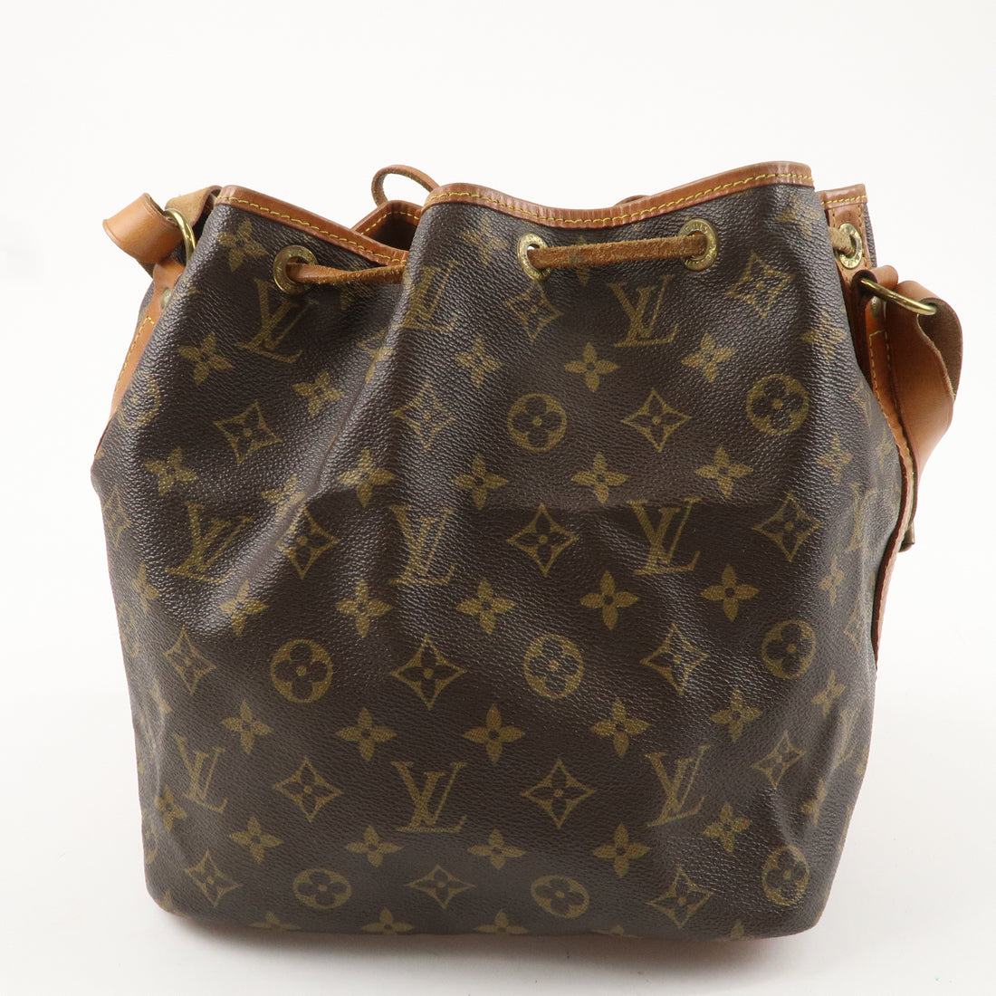 Louis Vuitton Monogram Petit Noe Shoulder Bag Brown M42226