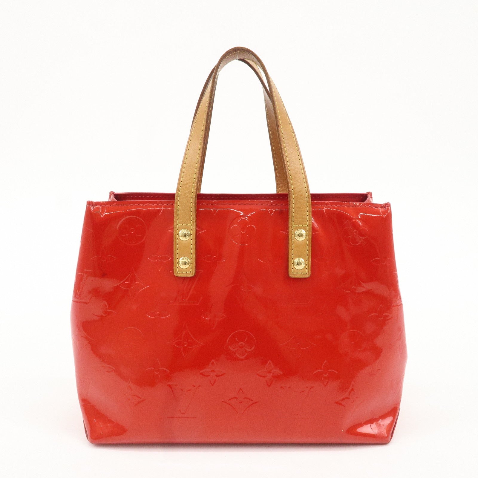 Louis Vuitton Monogram Vernis Lead PM Hand Bag M91088 Rouge