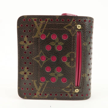 Louis Vuitton Monogram Perfor Compact Zip Fuchsia M95188