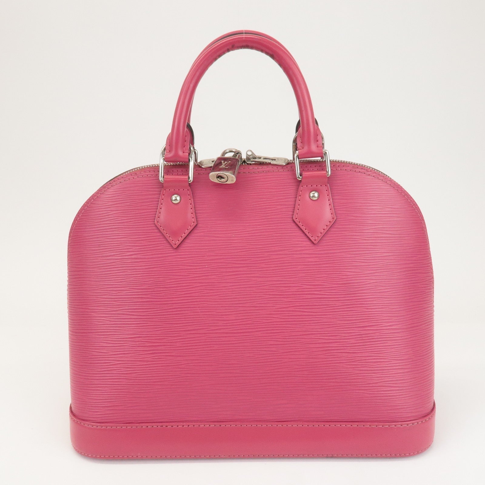 Louis Vuitton Epi Alma PM Hand Bag Fuchsia Pink M40490