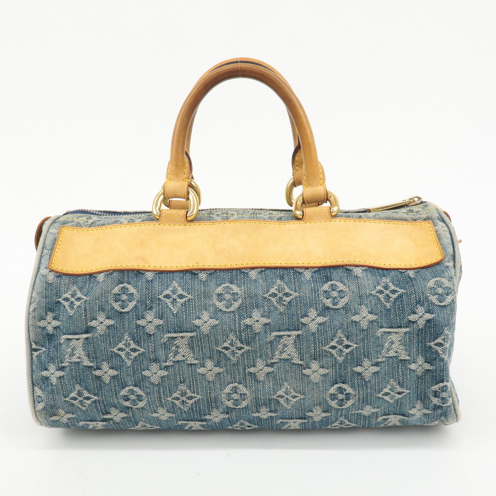 Louis Vuitton Monogram Denim Neo Speedy Boston Bag Blue M95019