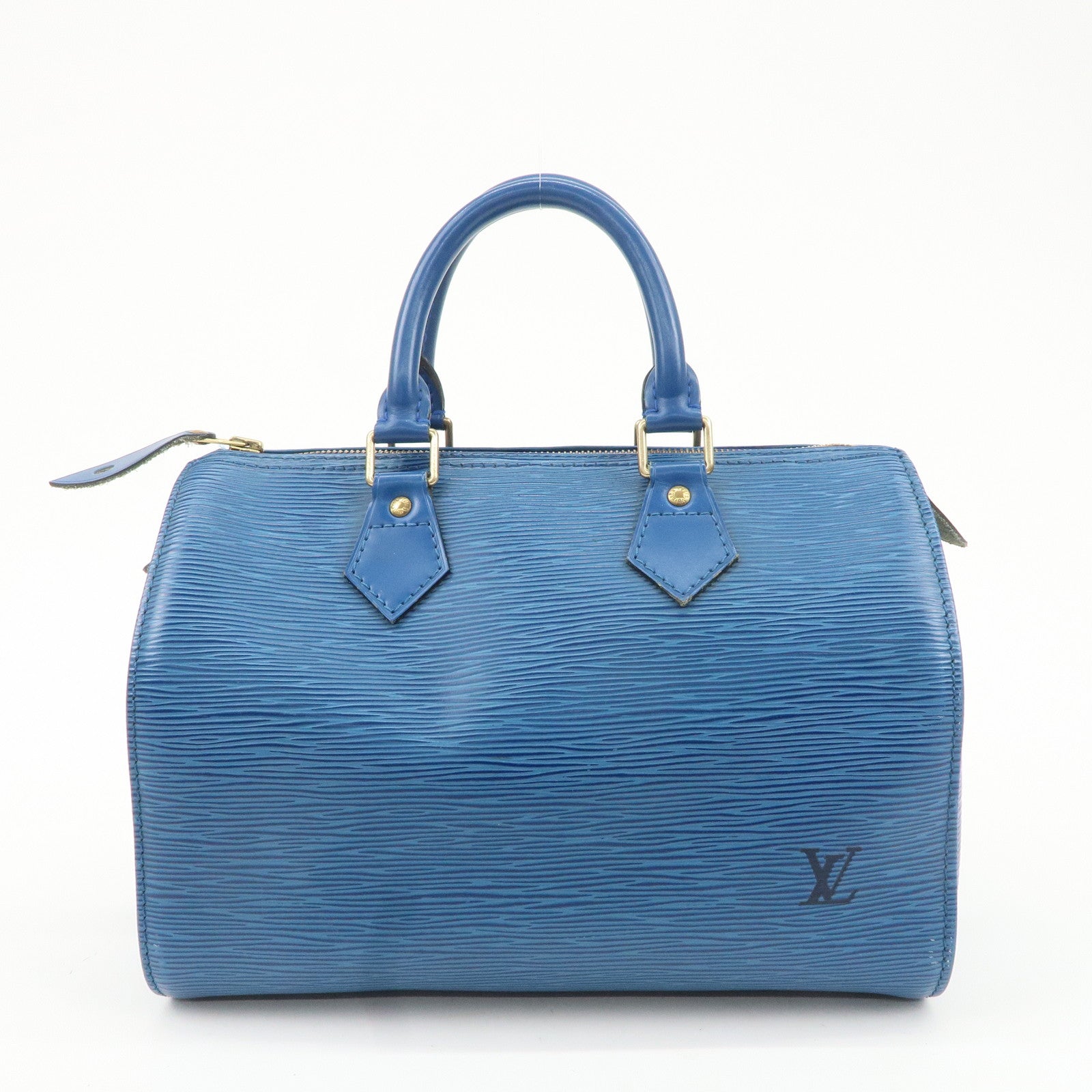 Louis Vuitton Epi Speedy 30 Hand Bag Boston Bag Blue M43005