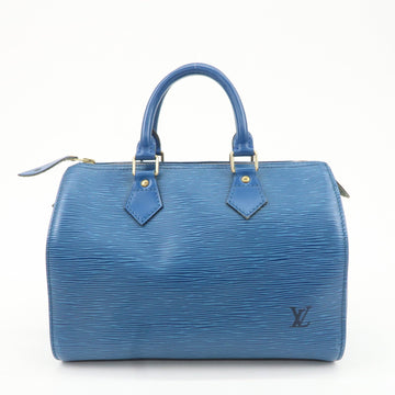Louis Vuitton Epi Speedy 30 Hand Bag Boston Bag Blue M43005