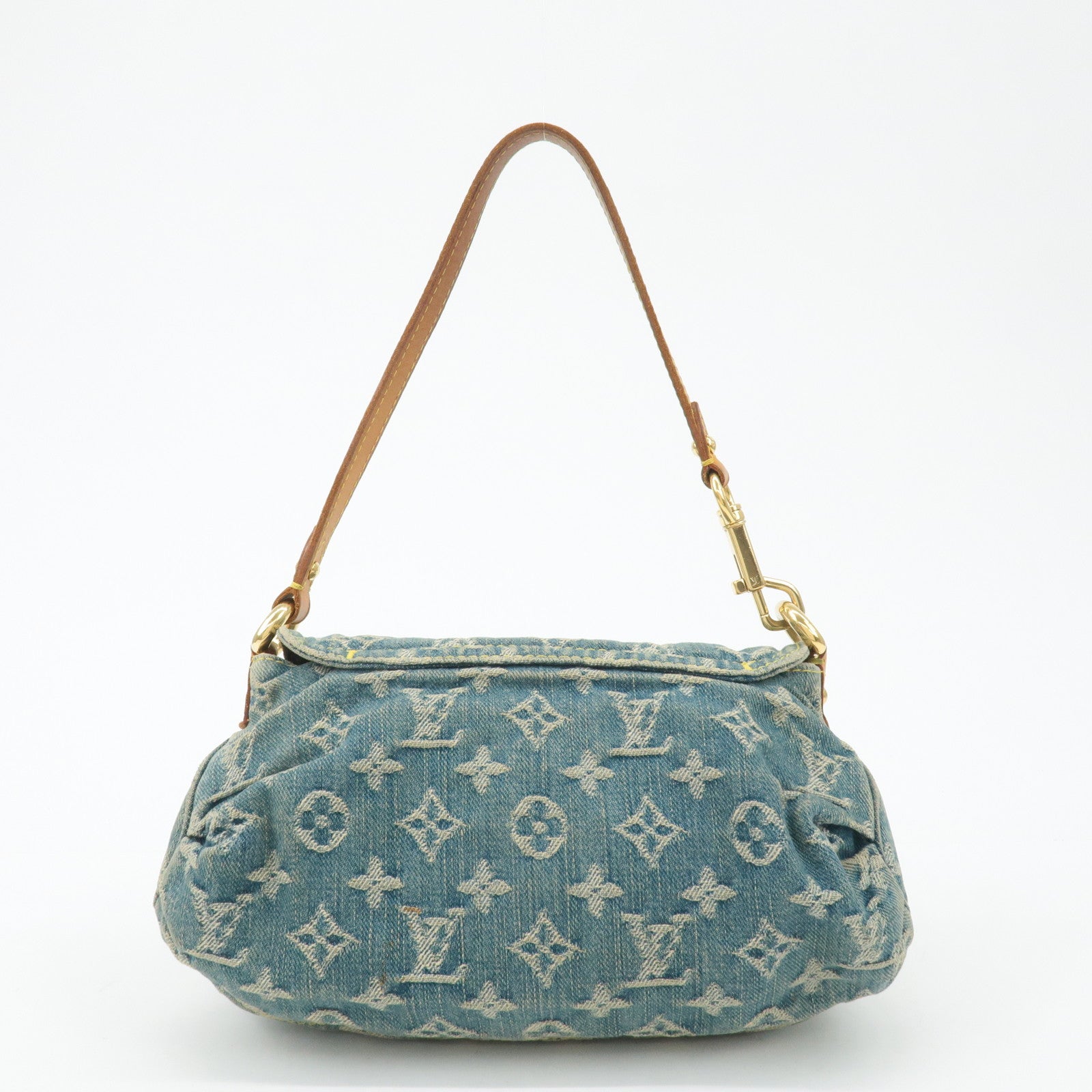 Louis Vuitton Monogram Denim Mini Pleaty Shoulder Bag M95050