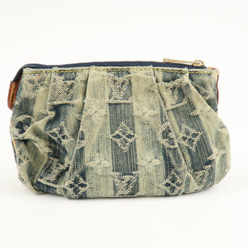Louis Vuitton Monogram Denim Trousse Raye Pouch Blue M95335