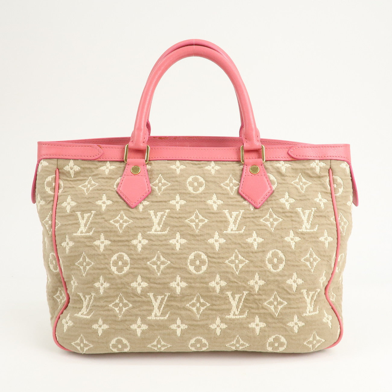 Louis Vuitton Monogram Sabia Cabas Hand Bag MM Rose M93496