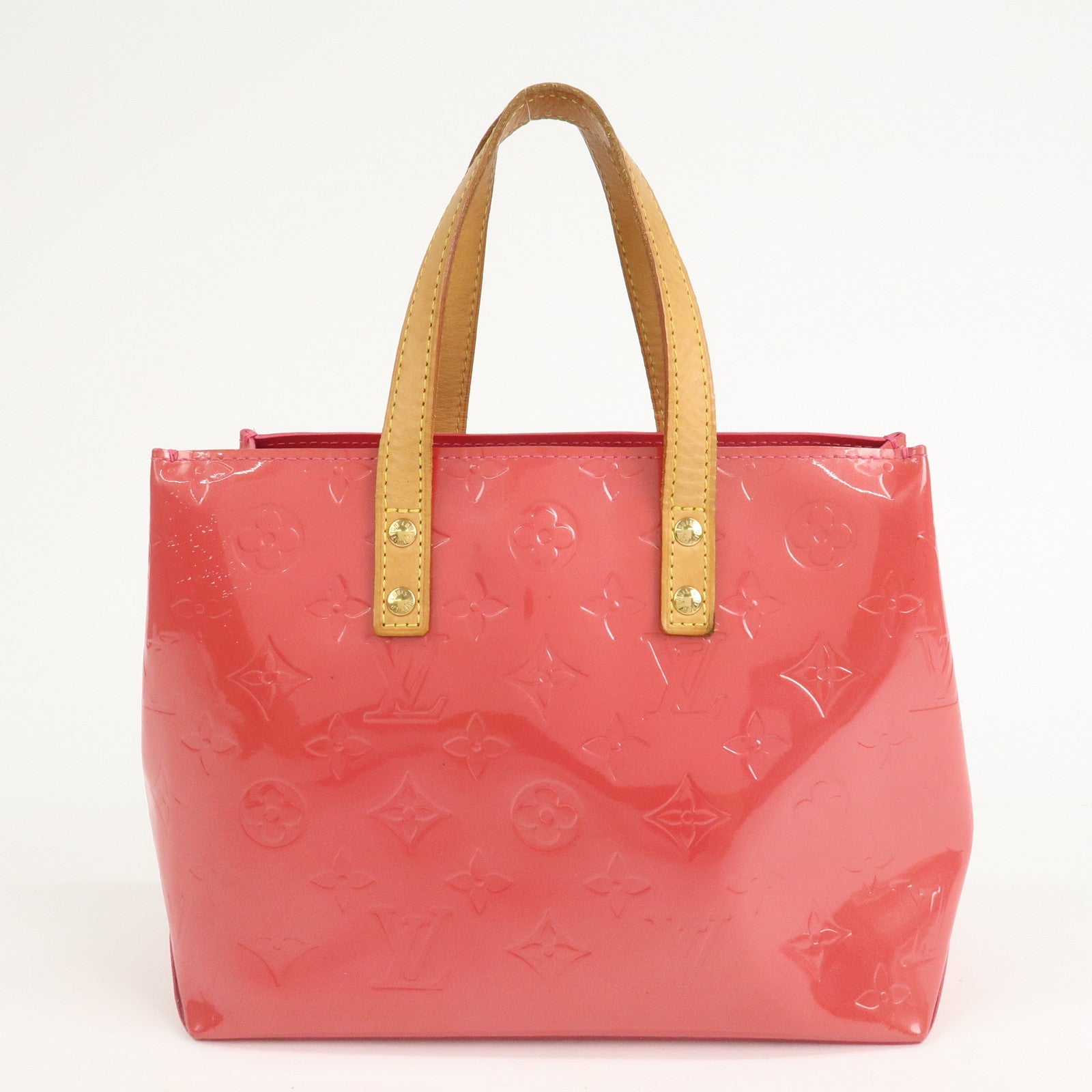 Louis Vuitton Monogram Vernis Lead PM Hand Bag Pink M91221