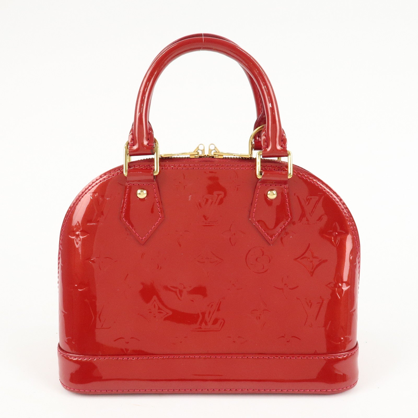 Louis Vuitton Monogram Vernis Alma BB Cerise Hand Bag M90174