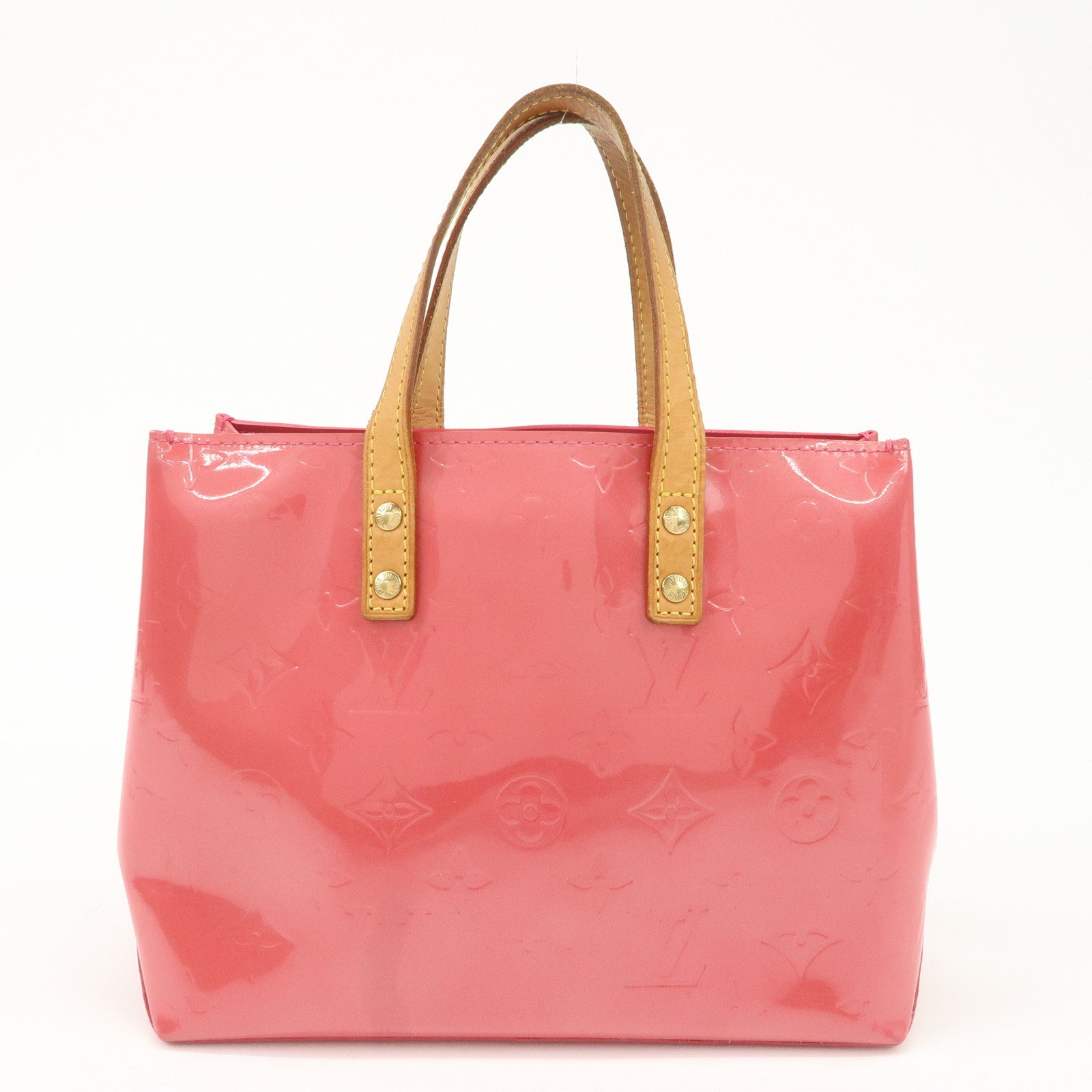 Louis Vuitton Monogram Vernis Lead PM Hand Bag Framboise M9132F