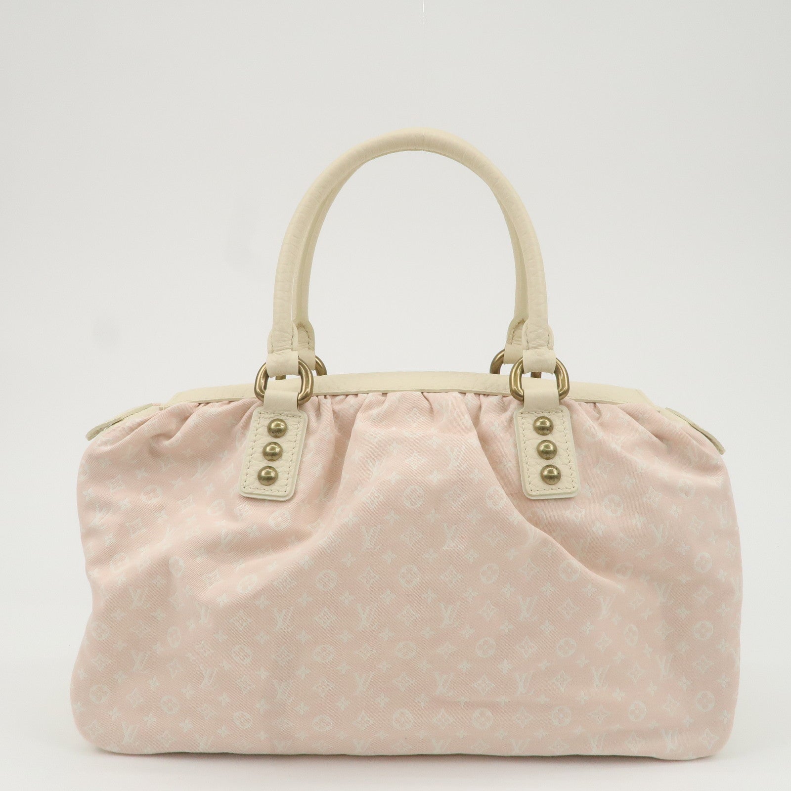 Louis Vuitton Monogram Mini Lin Trapeze GM Hand Bag Pink M40064