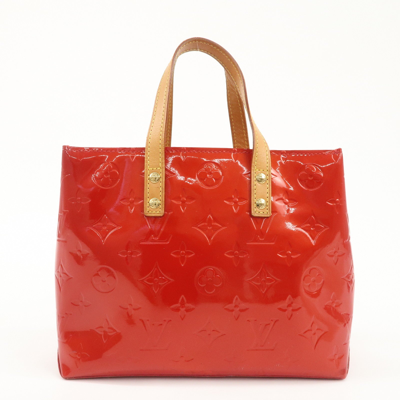 Louis Vuitton Monogram Vernis Lead PM Hand Bag M91088 Rouge