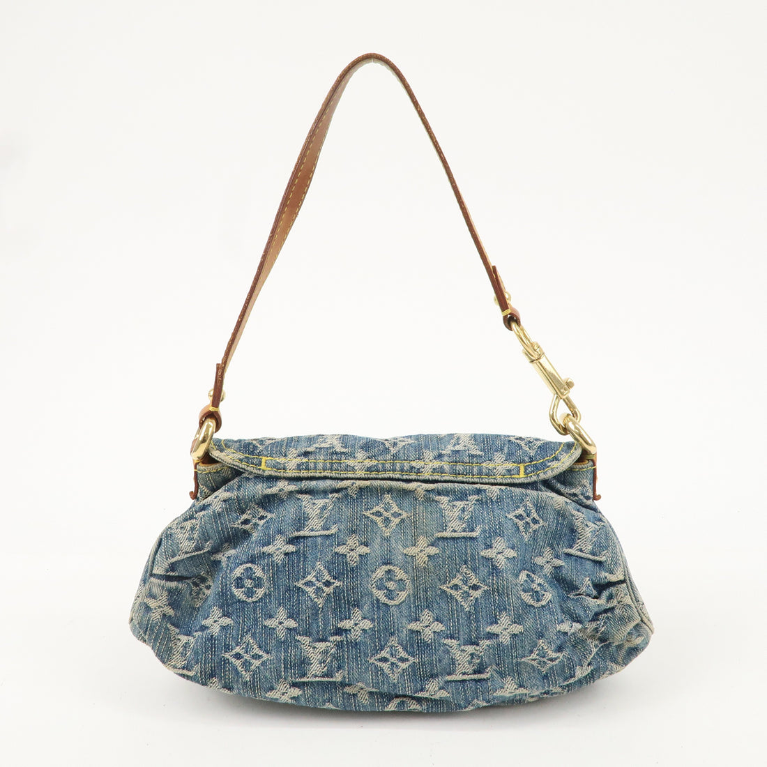 Louis Vuitton Monogram Denim Mini Pleaty Shoulder Bag M95050