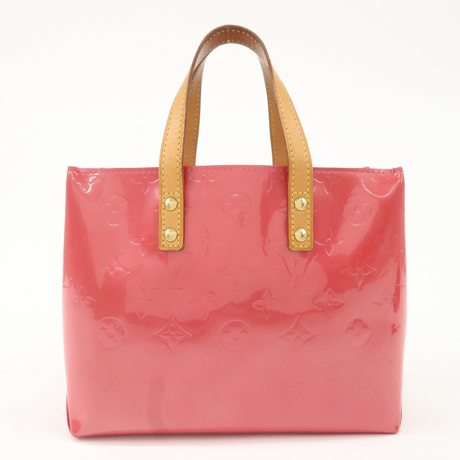Louis Vuitton Monogram Vernis Lead PM Hand Bag Framboise M9132F