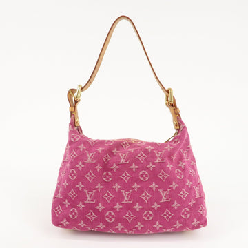 Louis Vuitton Monogram Denim Baggy PM Shoulder Bag Fuchsia M95212