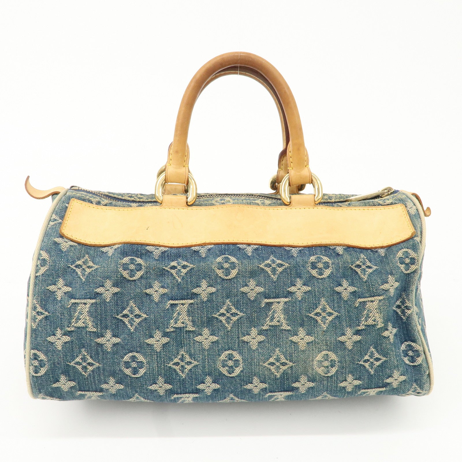 Louis Vuitton Monogram Denim Neo Speedy Boston Bag Blue M95019