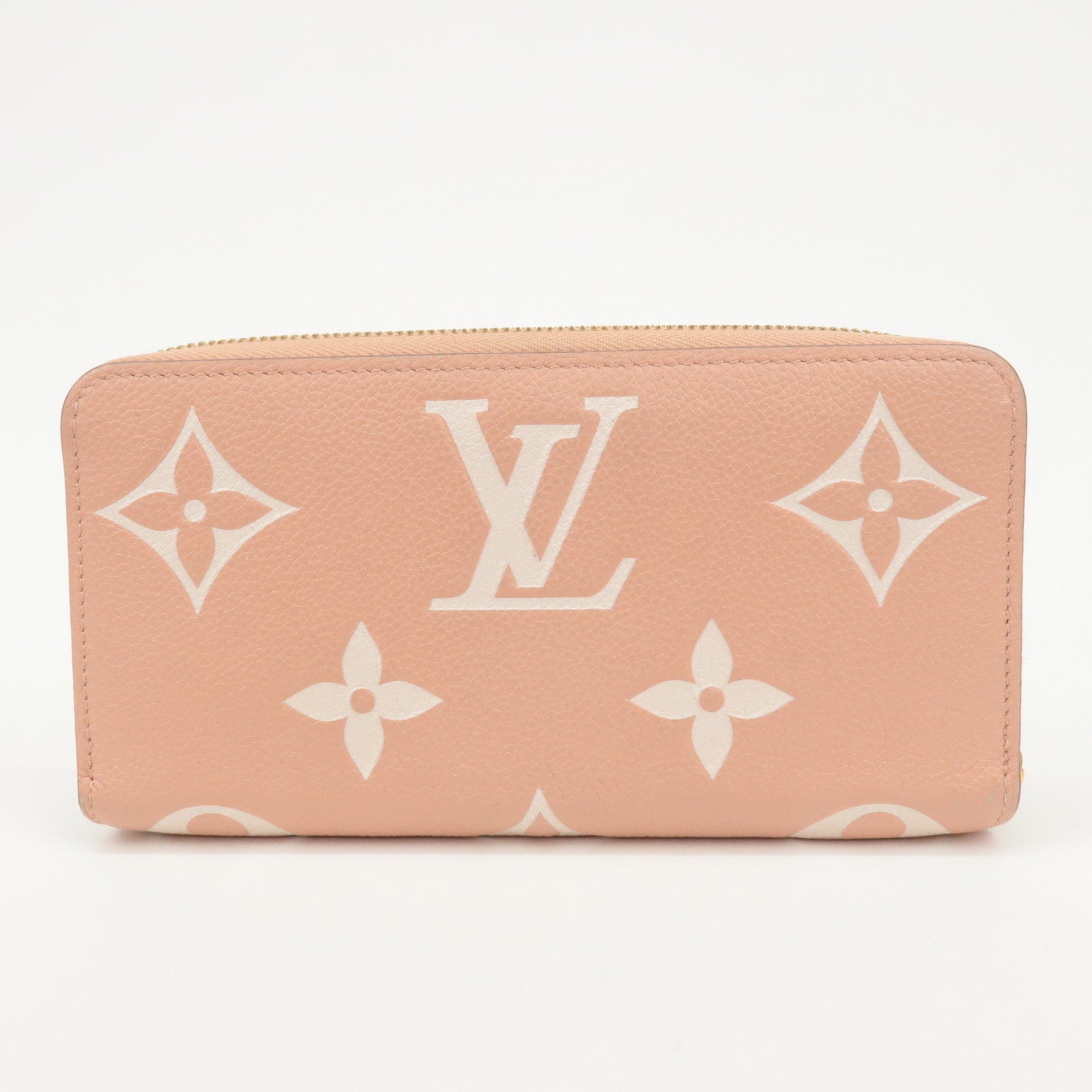 Louis Vuitton Monogram Empreinte Bicolor Zippy Wallet Rose M81645