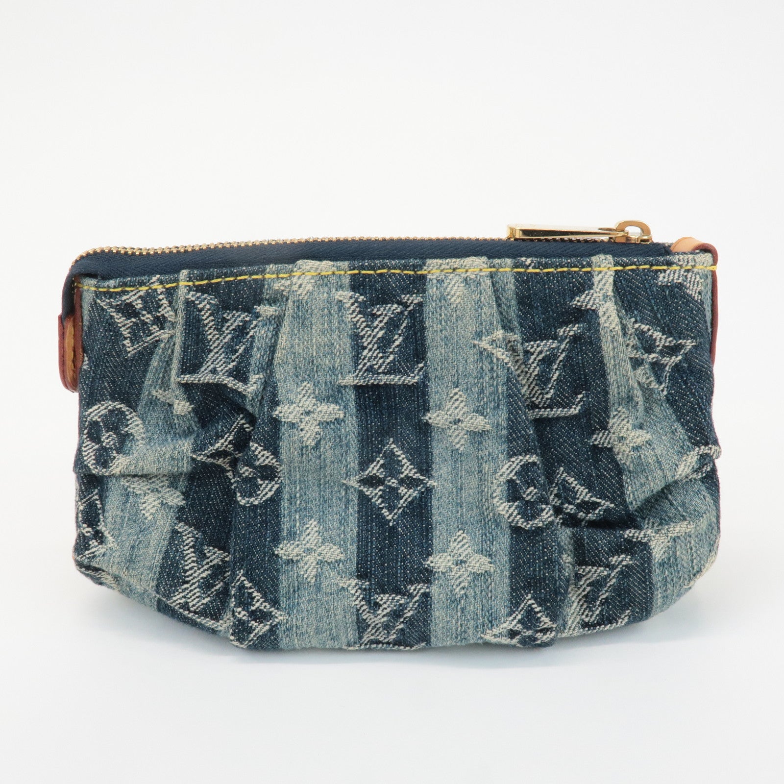 Louis Vuitton Monogram Denim Trousse Raye Pouch Blue M95335