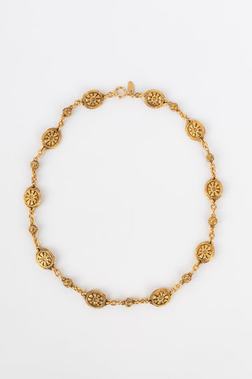 Collier dor� Chanel 1980s