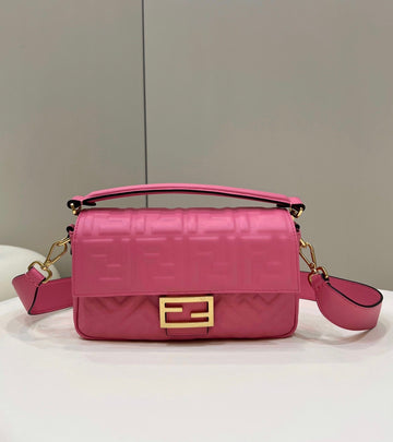 FI Baguette Pink For Womtlm, Womtlm’s Handbags, Shoulder And Crossbody Bags 10.6in/27cm FF 8BR600