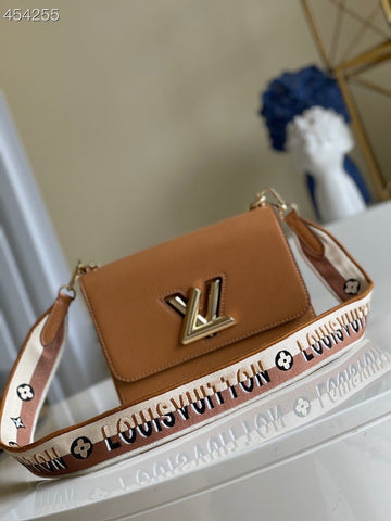 LV Twist MM Monogram Blossoms Honey Gold For Womtlm, WoHandbag, Shoulder And Crossbody Bags 9.1in/23cm LV M57506