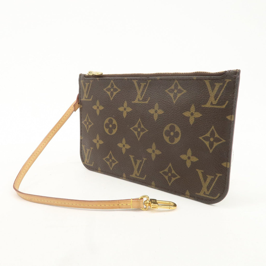 Louis Vuitton Monogram Pouch For Neverfull PM Brown Fuchsia