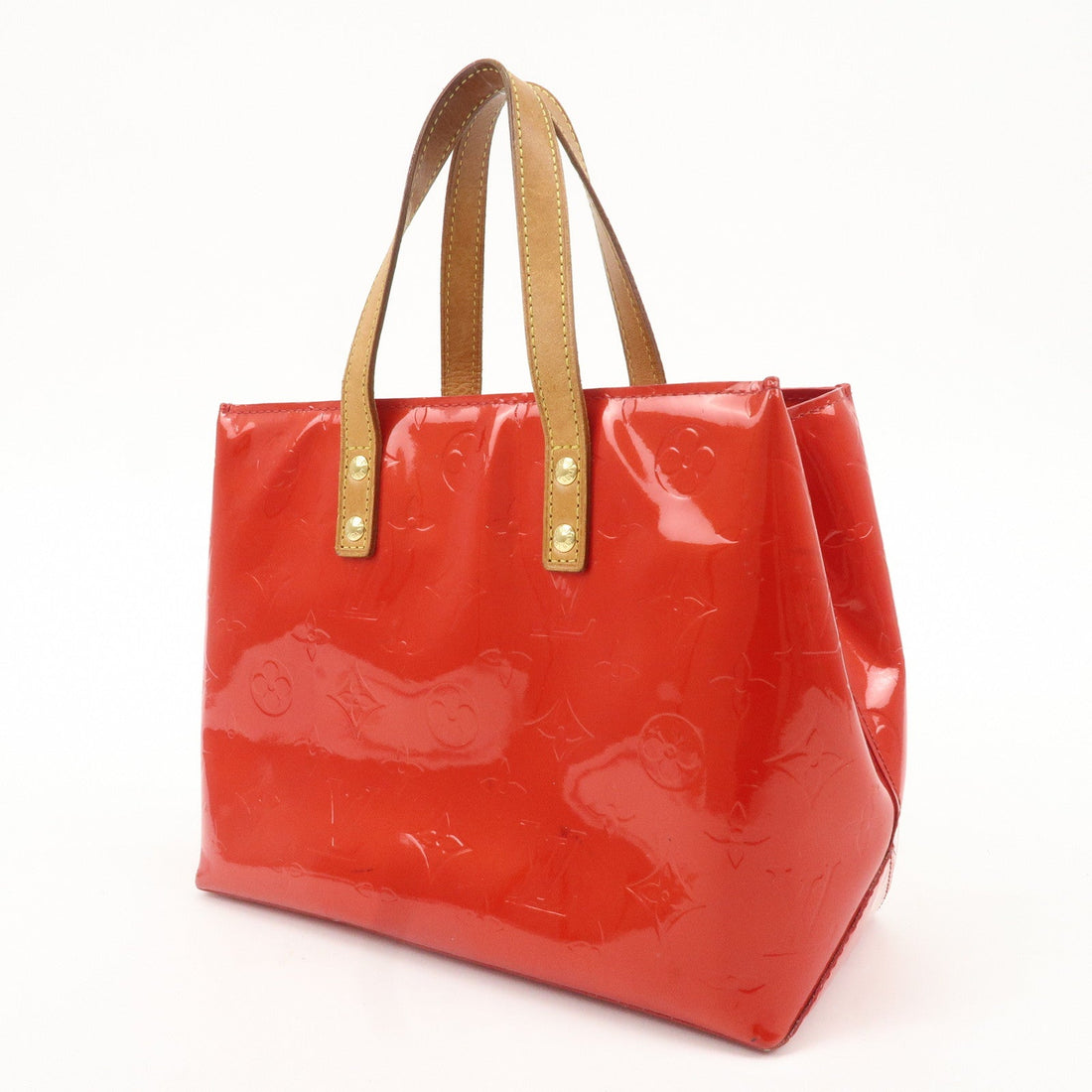 Louis Vuitton Monogram Vernis Lead PM Hand Bag M91088 Rouge