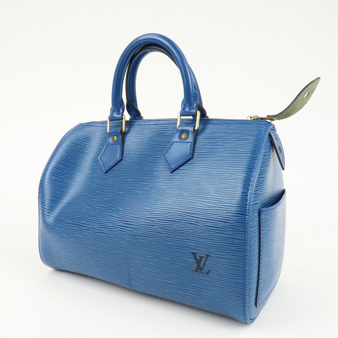 Louis Vuitton Epi Speedy 25 Hand Bag Boston Bag Blue M43015