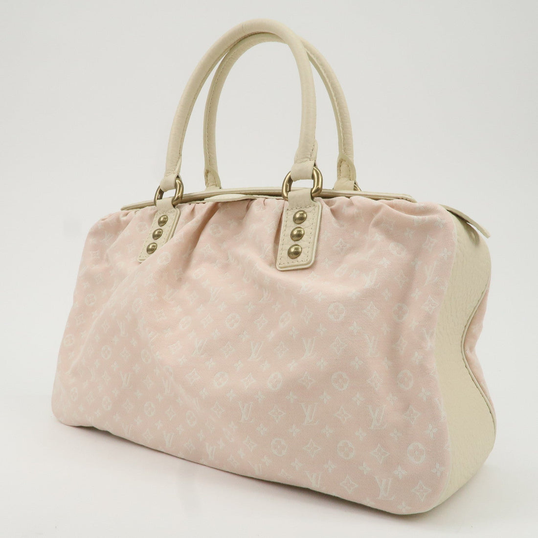 Louis Vuitton Monogram Mini Lin Trapeze GM Hand Bag Pink M40064