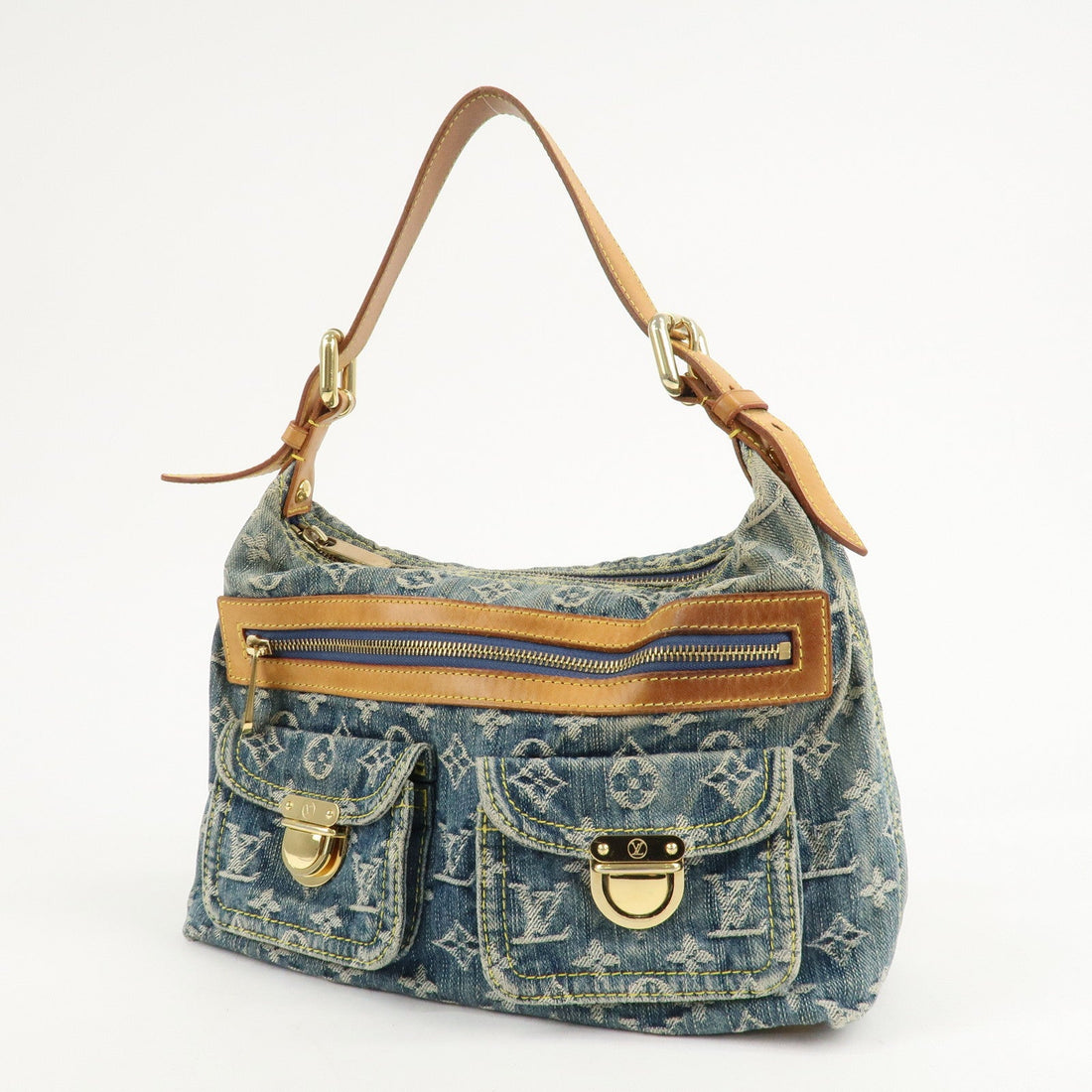 Louis Vuitton Monogram Denim Baggy PM 2Way Shoulder Bag M95049