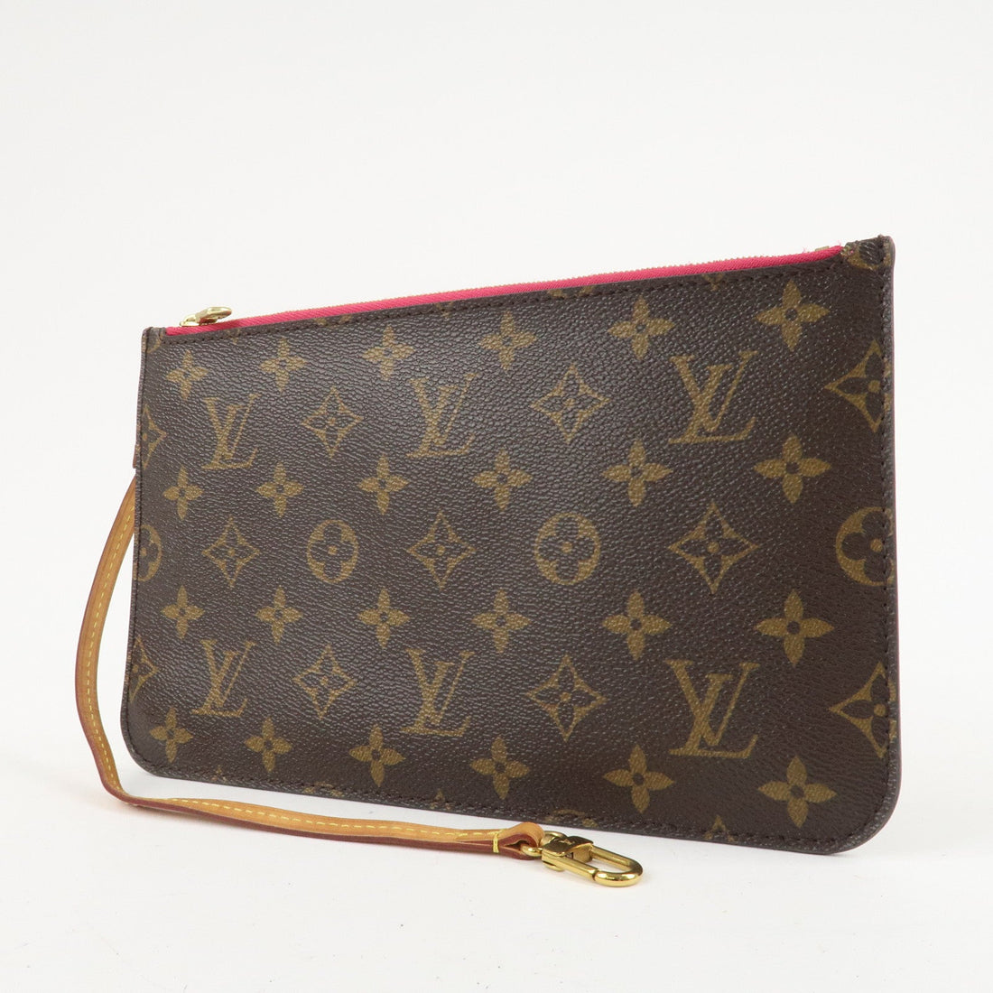 Louis Vuitton Monogram Pouch for Neverfull MM Tote Bag Fuchsia