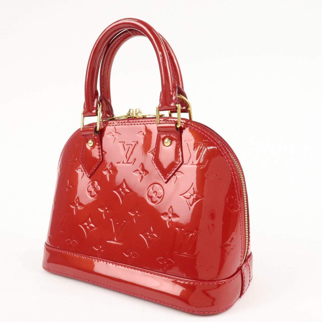 Louis Vuitton Monogram Vernis Alma BB Cerise Hand Bag M90174