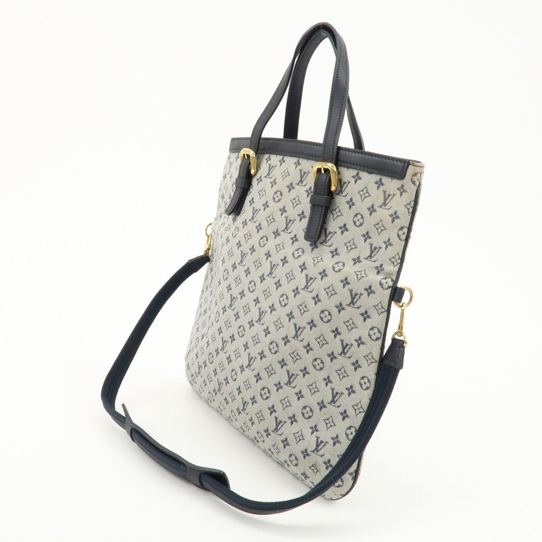 Louis Vuitton Monogram Mini Francoise Shoulder Bag Blue M92208